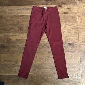 Burgundy Skinny Jeans